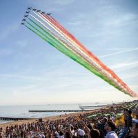 Tricolour arrows in Jesolo
